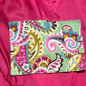 Vera Bradley Multicolor Paisley check book holder